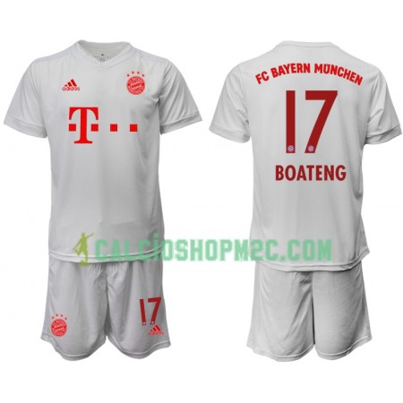 Bayern Monaco Jerome Boateng 17 Bambino Maglia Trasferta 2020/2021 Manica Corta (+ Pantaloncini)